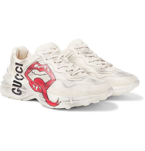 gucci rhyton sneakers 2020|Gucci rhyton distressed sneakers.